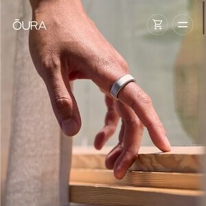 NEW IN BOX OURA Ring gen 4 Brushed Silver